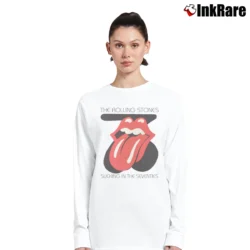 Women’s Rolling Stones Sucking In The Seventies Classic Long-Sleeve Top in white | Sleek, Versatile, All-Season