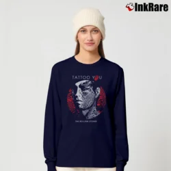 Women’s Rolling Stones Tattoo You Album for Classic Rock Fans Long-Sleeve Top in navy | Sleek, Versatile, All-Season