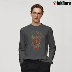 Men’s Rolling Stones Tattoo You Tour 1981 Long-Sleeve Shirt in charcoal | Sleek, Lightweight, Year-Round Wear