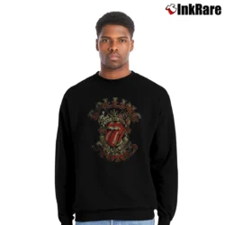 Men’s Rolling Stones Tattoo You Tour 1981 Crewneck Sweatshirt in black | Cozy Fabric, Clean Style