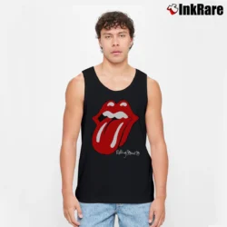 Men’s Rolling Stones The North American Tour 1989 Original Vintage Rock Tank Top in black | Breathable, Active-Friendly Design