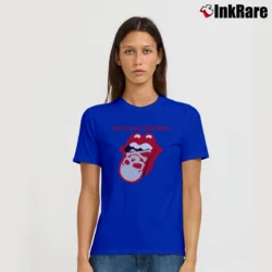 Women’s Rolling Stones Tongue And Skull Signature T-Shirt in royal blue | Soft, Flattering Fit