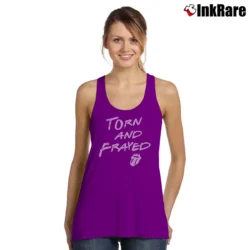Women’s Rolling Stones Torn And Frayed Classic for Fans Tank Top in purple | Lightweight, Movement-Friendly