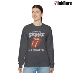 Women’s Rolling Stones US Tour 1978 Relaxed Sweatshirt in charcoal | Soft, Laid-Back Vibe