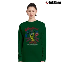 Women’s Rolling Stones Voodo Lounge World Tour Long-Sleeve Top in forest green | Sleek, Versatile, All-Season