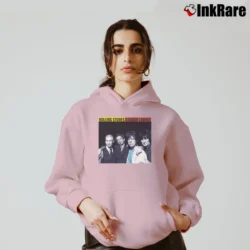 Women’s Rolling Stones Voodoo Lounge Tour for Rock Fans Cozy Hoodie in light pink | Warm, Structured, Stylish