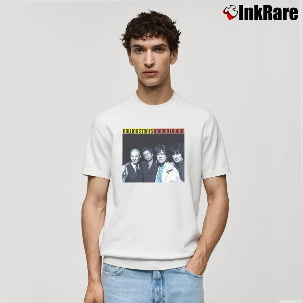 Men’s Rolling Stones Voodoo Lounge Tour for Rock Fans Classic T-Shirt in white | Soft, Breathable Everyday Wear