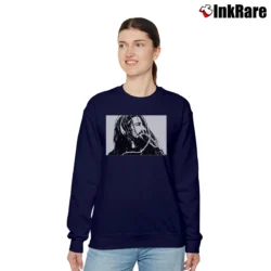 Women’s Rolling Stones With British Flag Over Us Relaxed Sweatshirt in navy | Soft, Laid-Back Vibe
