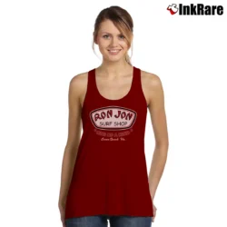 Women’s Ron Jon Graphic Product Tank Top in maroon | Lightweight, Movement-Friendly