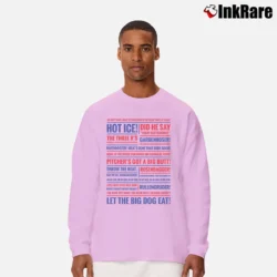 Men’s Rookie of The Year Quotes for Sports Movie Fans Long-Sleeve Shirt in light pink | Sleek, Lightweight, Year-Round Wear
