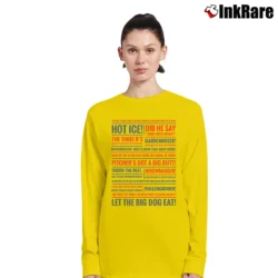 Women’s Rookie of The Year Quotes for Sports Movie Fans Long-Sleeve Top in yellow | Sleek, Versatile, All-Season