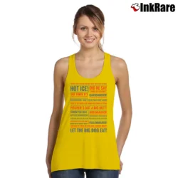 Women’s Rookie of The Year Quotes for Sports Movie Fans Tank Top in yellow | Lightweight, Movement-Friendly