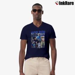 Men’s Rory McIlroy Retro Bootleg for Golf Fans V-Neck Tee in navy | Sharp, Breathable, Everyday Staple