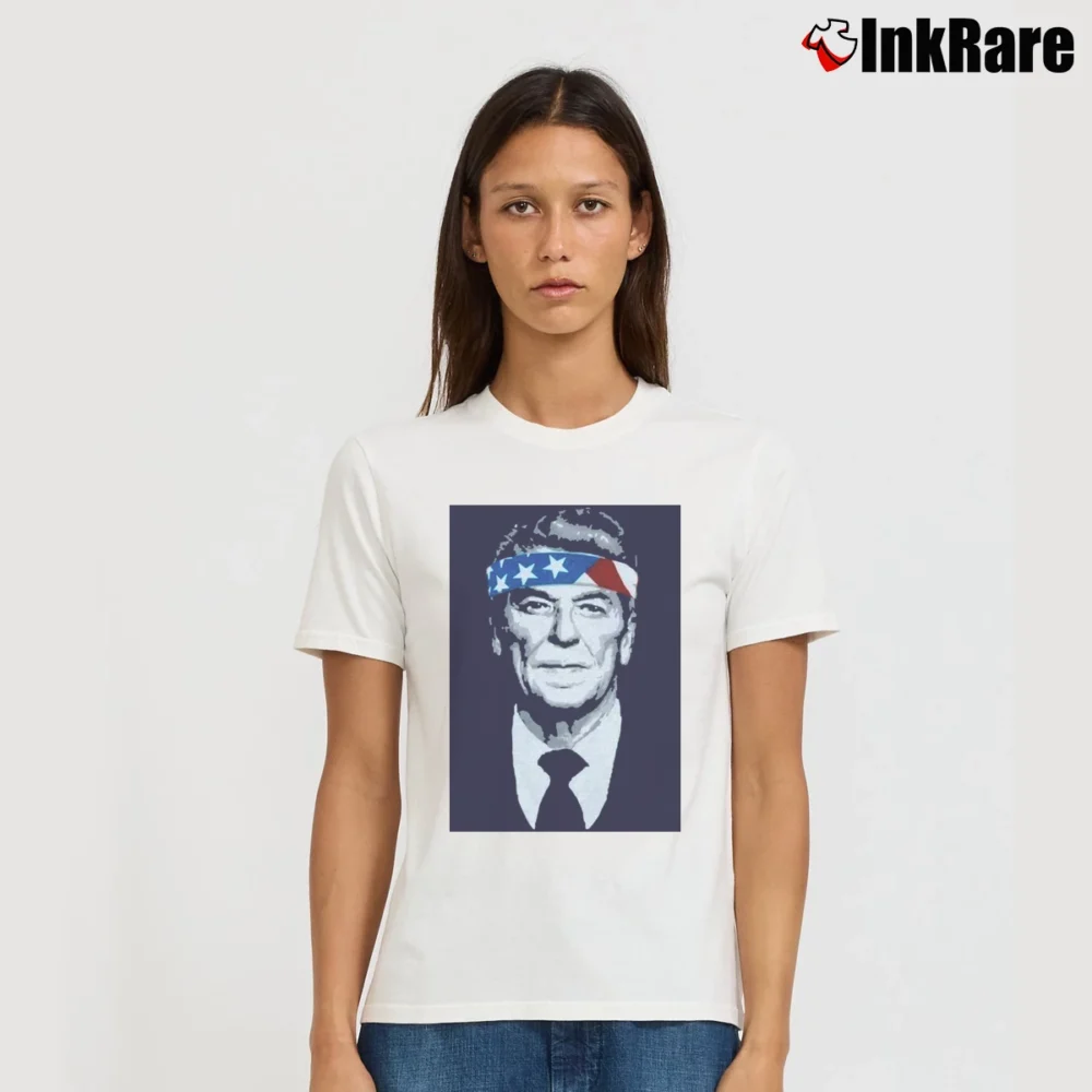 Women’s Rowdy Gentleman Rowdy Reagan Statement Signature T-Shirt in white | Soft, Flattering Fit