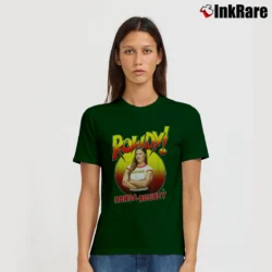 Women’s Rowdy Ronda Rousey WWE Gradient Signature T-Shirt in forest green | Soft, Flattering Fit