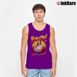 Men’s Rowdy Ronda Rousey WWE Gradient Tank Top in purple | Breathable, Active-Friendly Design