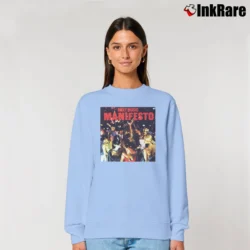Women’s Roxy Music Manifesto Album Band Relaxed Sweatshirt in light blue | Soft, Laid-Back Vibe