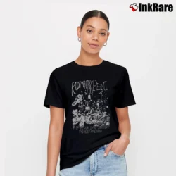 Women’s Rudimentary Peni Crass The Mob Flux Of Pink Indians Anarcho Punk Signature T-Shirt in black | Soft, Flattering Fit