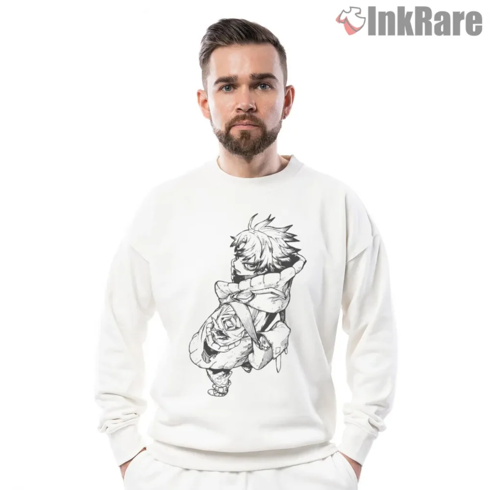 Rudo Dynamic Sketch Pose Minimal Anime Shirt on graphic shirt for men graphic tee