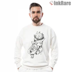 Rudo Dynamic Sketch Pose Minimal Anime Shirt on graphic shirt for men graphic tee