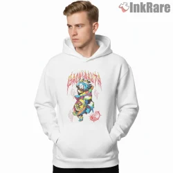 Rudo Wpap Abstract Color Splash Full Body Anime Shirt on white hoodie for men graphic tee