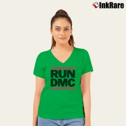 Women’s Run Dmc V-Neck Tee in irish green | Chic Neckline, Soft Texture