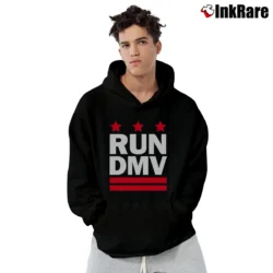 Men’s Run DMV Inspired DMC Graphic Pullover Hoodie in black | Cozy, Durable, Modern Fit