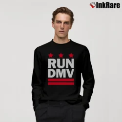 Men’s Run DMV Inspired DMC Graphic Long-Sleeve Shirt in black | Sleek, Lightweight, Year-Round Wear