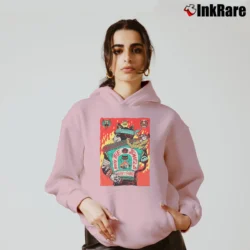 Women’s Run The Jewels Panther RTJ Music Cozy Hoodie in light pink | Warm, Structured, Stylish