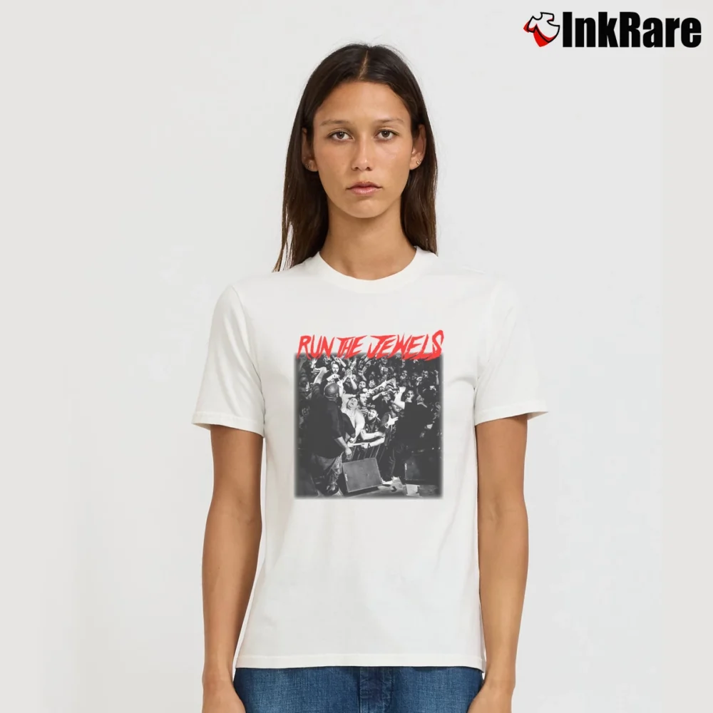 Women’s Run The Jewels Signature T-Shirt in white | Soft, Flattering Fit