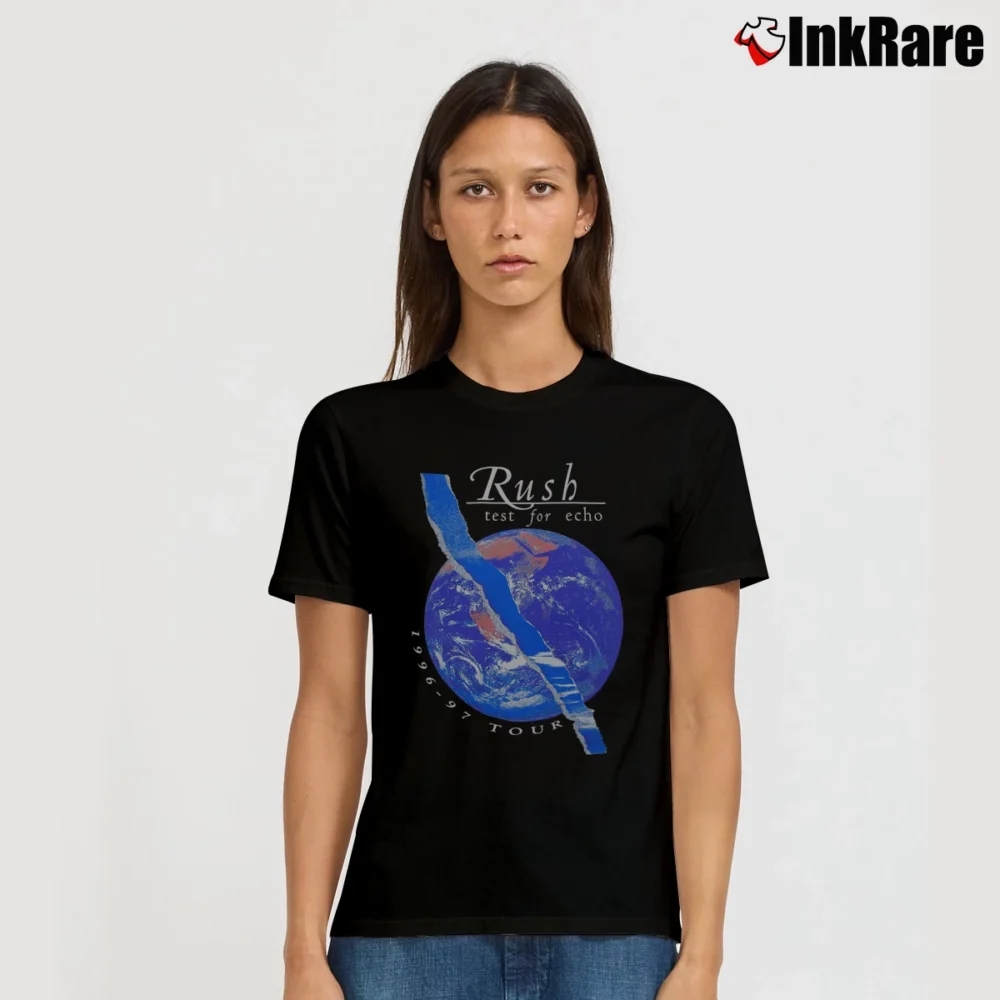 Women’s Rush 1996 Tour Concert Signature T-Shirt in black | Soft, Flattering Fit