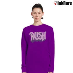Women’s Rush Band Logo Progressive Rock Long-Sleeve Top in purple | Sleek, Versatile, All-Season