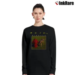 Women’s rush band signals distressed progressive rock Long-Sleeve Top in black | Sleek, Versatile, All-Season