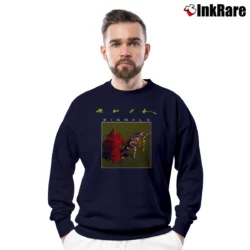 Men’s rush band signals distressed progressive rock Crewneck Sweatshirt in navy | Cozy Fabric, Clean Style