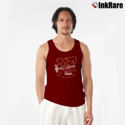 Men’s Rvca Hammer Graphic Tank Top in maroon | Breathable, Active-Friendly Design
