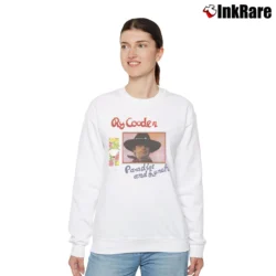 Women’s Ry Cooder Paradise And Lunch Relaxed Sweatshirt in white | Soft, Laid-Back Vibe