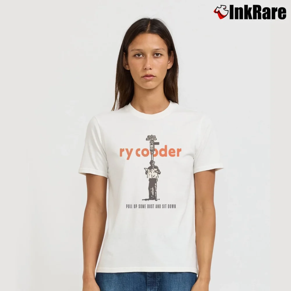 Women’s Ry Cooder Pull Up Some Dust Classic Signature T-Shirt in white | Soft, Flattering Fit