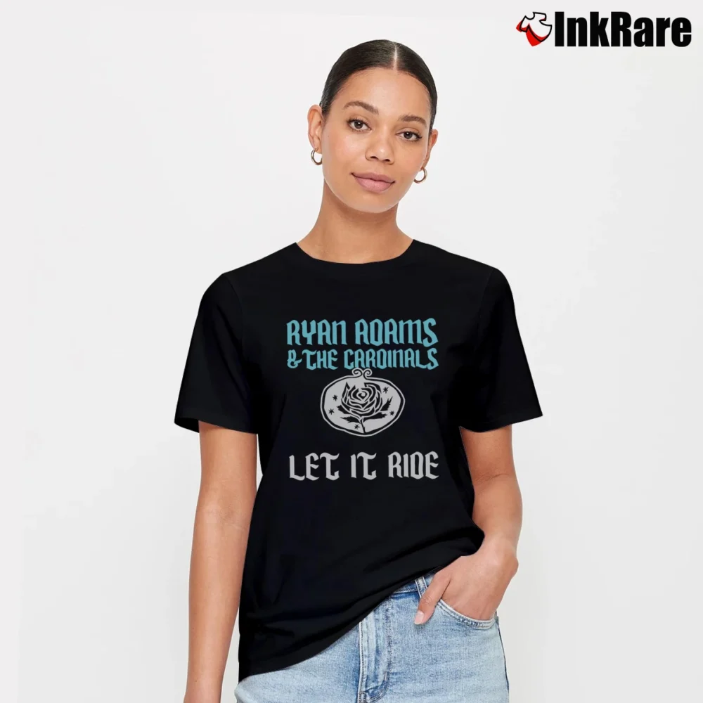 Women’s Ryan Adams American Singer Cool Music Signature T-Shirt in black | Soft, Flattering Fit