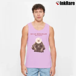 Men’s ryan bingham mescalito americana folk rock Tank Top in light pink | Breathable, Active-Friendly Design