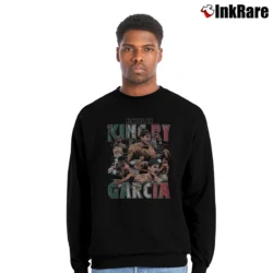 Men’s Ryan Garcia Kingry for Boxing Fans Crewneck Sweatshirt in black | Cozy Fabric, Clean Style