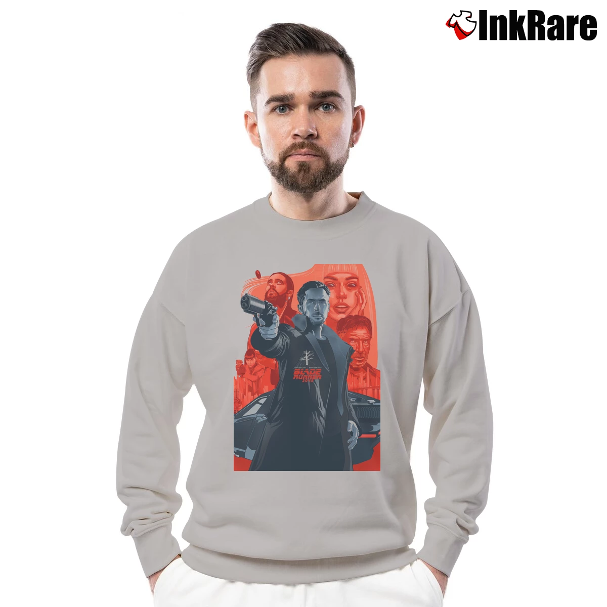 Ryan Gosling Blade Runner Men’s Crewneck Sweatshirt in sport grey – Soft & Durable Men’s Ryan Gosling Blade Runner Crewneck Sweatshirt in sport grey | Cozy Fabric, Clean Style