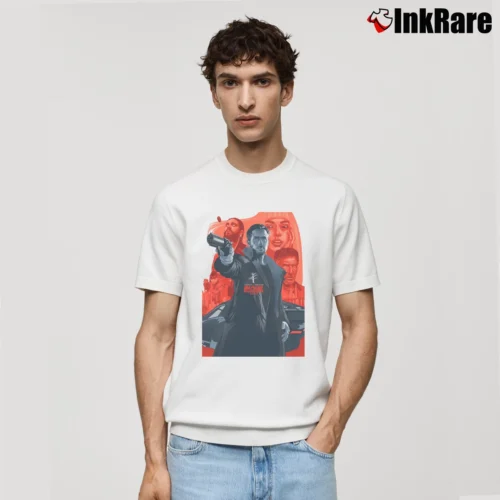 Ryan Gosling Blade Runner Men’s Classic Tee in white – Premium Comfort Men’s Ryan Gosling Blade Runner Classic T-Shirt in white | Soft, Breathable Everyday Wear