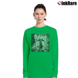 Women’s sabaton band heroes power metal album Long-Sleeve Top in irish green | Sleek, Versatile, All-Season