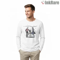 Sabotage Lyric Vintage Dance Party Shirt on white long sleeve shirt for men graphic tee