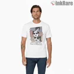 Sabotage Vintage Trio Character Blocks Shirt on white short sleeve shirt for men graphic tee