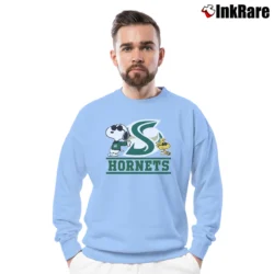 Men’s Sacramento State Hornets Snoopy Crewneck Sweatshirt in light blue | Cozy Fabric, Clean Style