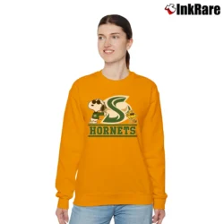 Women’s Sacramento State Hornets Snoopy Relaxed Sweatshirt in orange | Soft, Laid-Back Vibe
