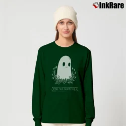 Women’s Sad Ghost Club Classic Long-Sleeve Top in forest green | Sleek, Versatile, All-Season