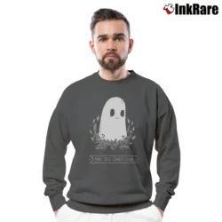 Men’s Sad Ghost Club Classic Crewneck Sweatshirt in charcoal | Cozy Fabric, Clean Style