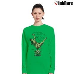 Women’s Sailor Jerry Martini Girl Tattoo Long-Sleeve Top in irish green | Sleek, Versatile, All-Season